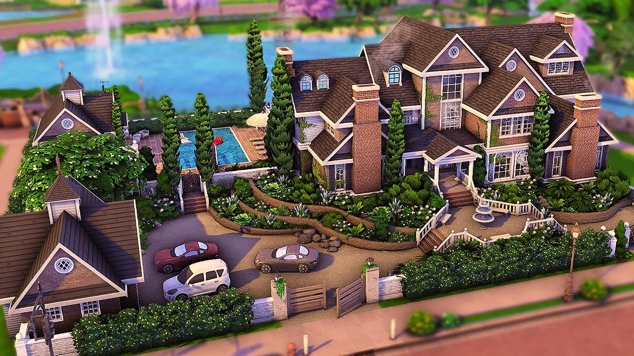 Огромный семейный особняк | The Sims 4 Скоростная постройка