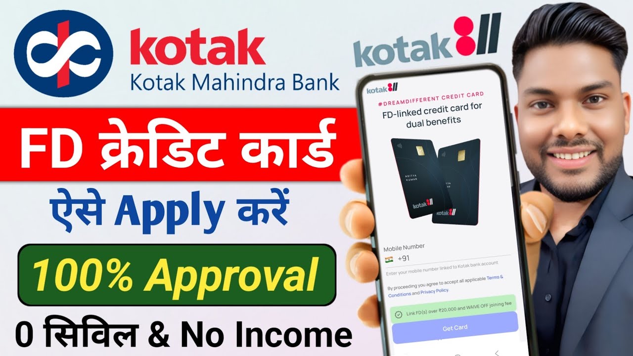 Kotak Mahindra Bank FD credit card apply kaise karen Online Kotak FD Credit Card 2026
