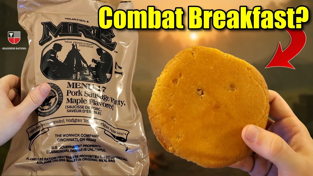 US Military MRE Breakfast (Maple Pork Sausage) 🇺🇸 2015 Menu 17 Meal Ready to Eat Taste Test Review