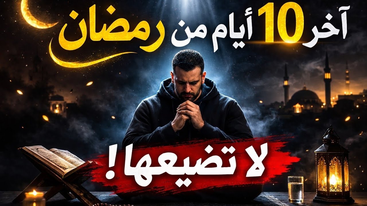 اخر 10 ايام من رمضان : كيف تستغلها في العبادة وتطوير ذاتك 🧠