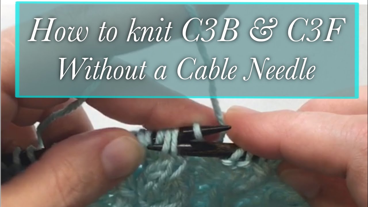 Вязание кос C3B и C3F без использования косичек