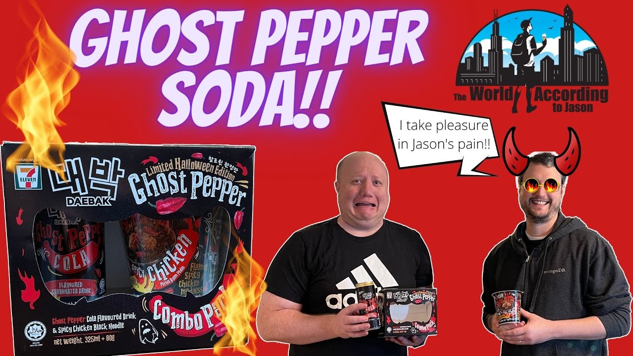 GHOST PEPPER Soda and Noodles CHALLENGE! Americans Review INSANELY Spicy Snacks From Malaysia!