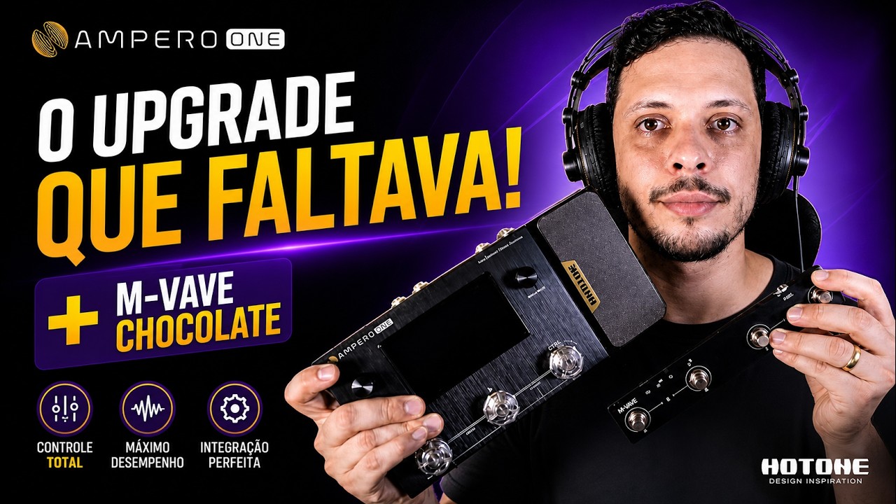 Pedaleira Ampero One + Controlador MIDI M-Vave Chocolate | Setup Versátil !