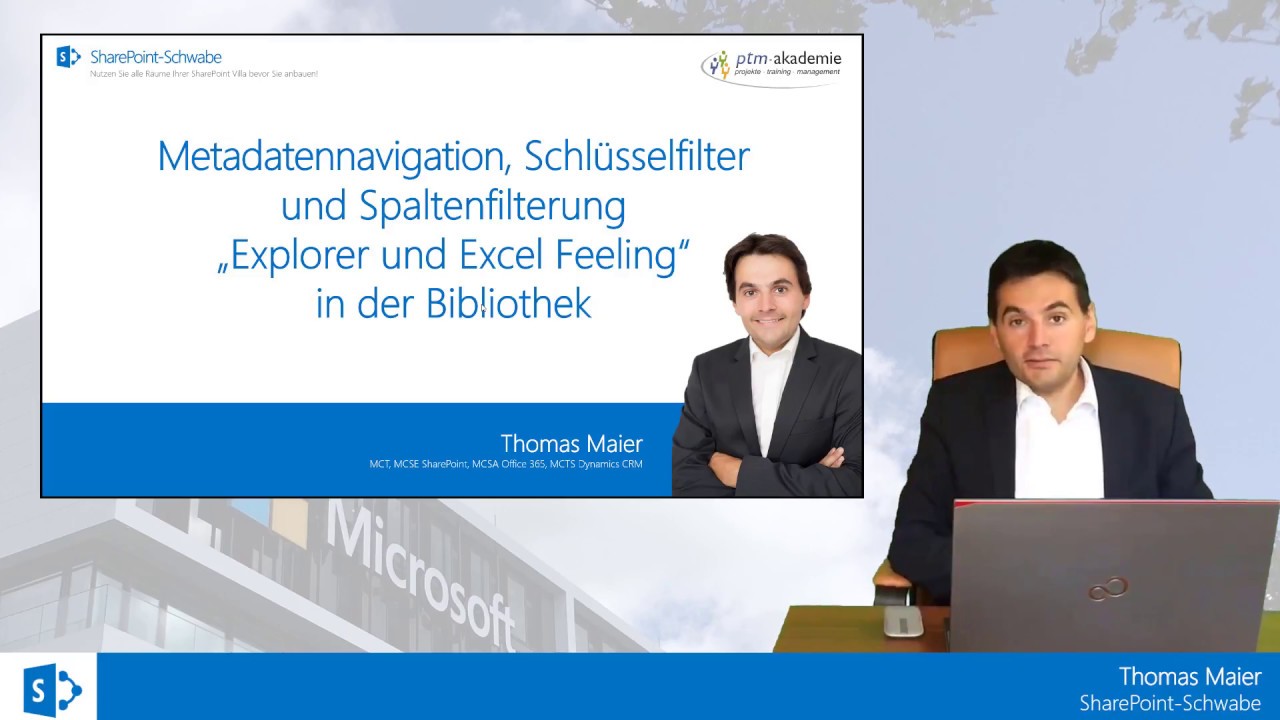Metadatennavigation Schlüsselfilter und Spaltenfilterung