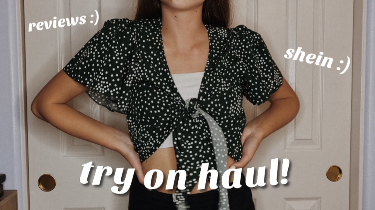 spent $100 on shein clothes! try on & reviews :))