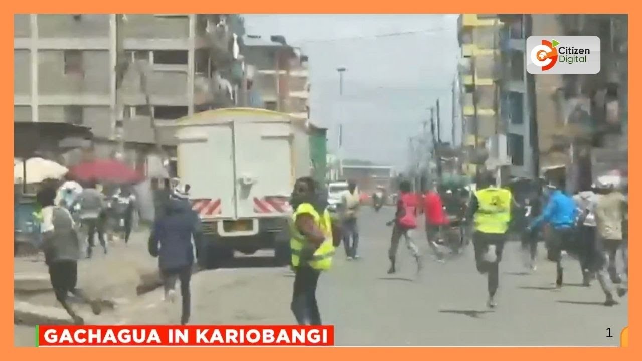 Chaos erupt as Gachagua attends thanksgiving service in Kariobangi North