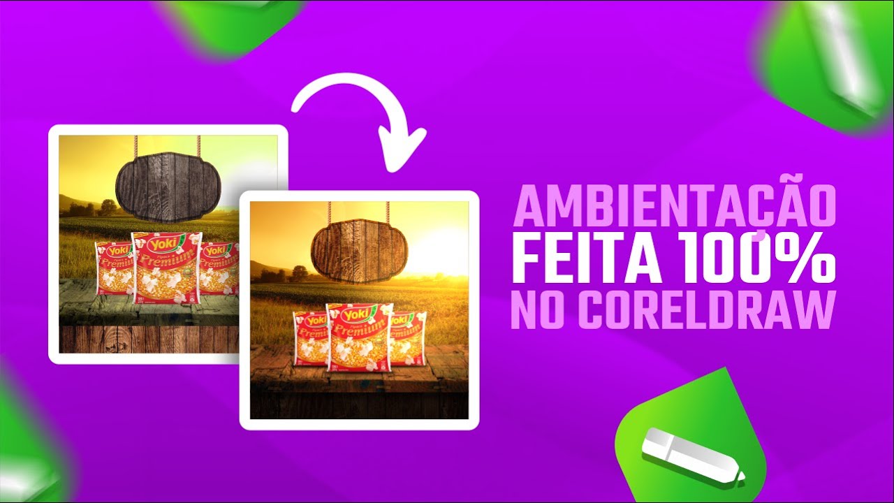 AMBIENTAÇÃO, SOMBRA E ILUMINAÇÃO NO CORELDRAW #CorelDraw #DesignGrafico