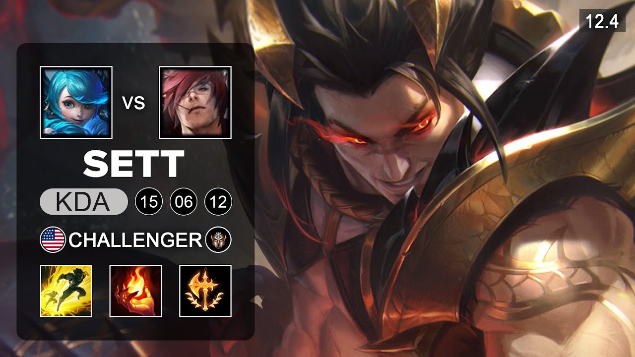 Sett Top vs Gwen - NA Challenger - Season 12 Patch 12.4