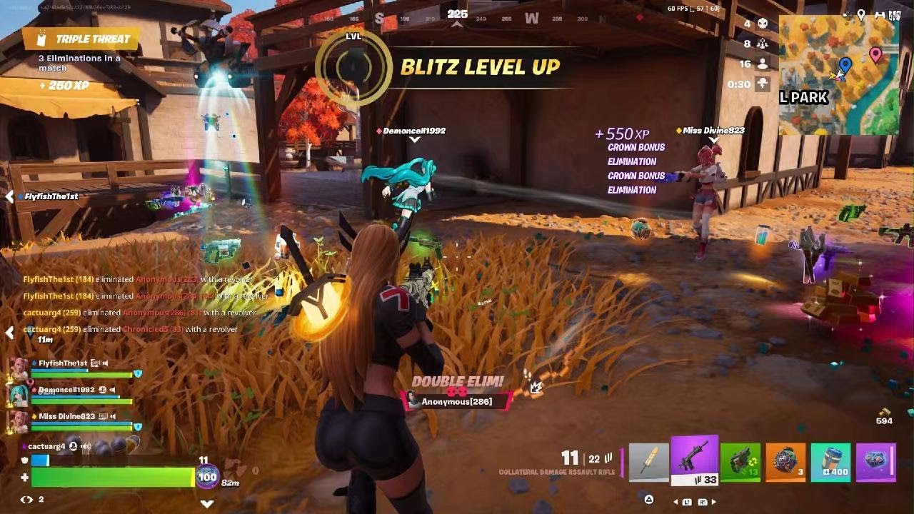 Fortnite Blitz : flyfishThe1st and Missdivine for MVP