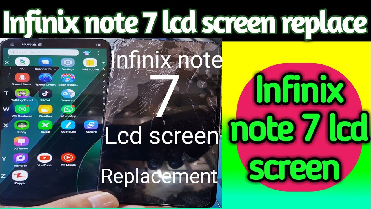 Infinix note 7 lcd screen replacement @manpasandmobilerepairinglab