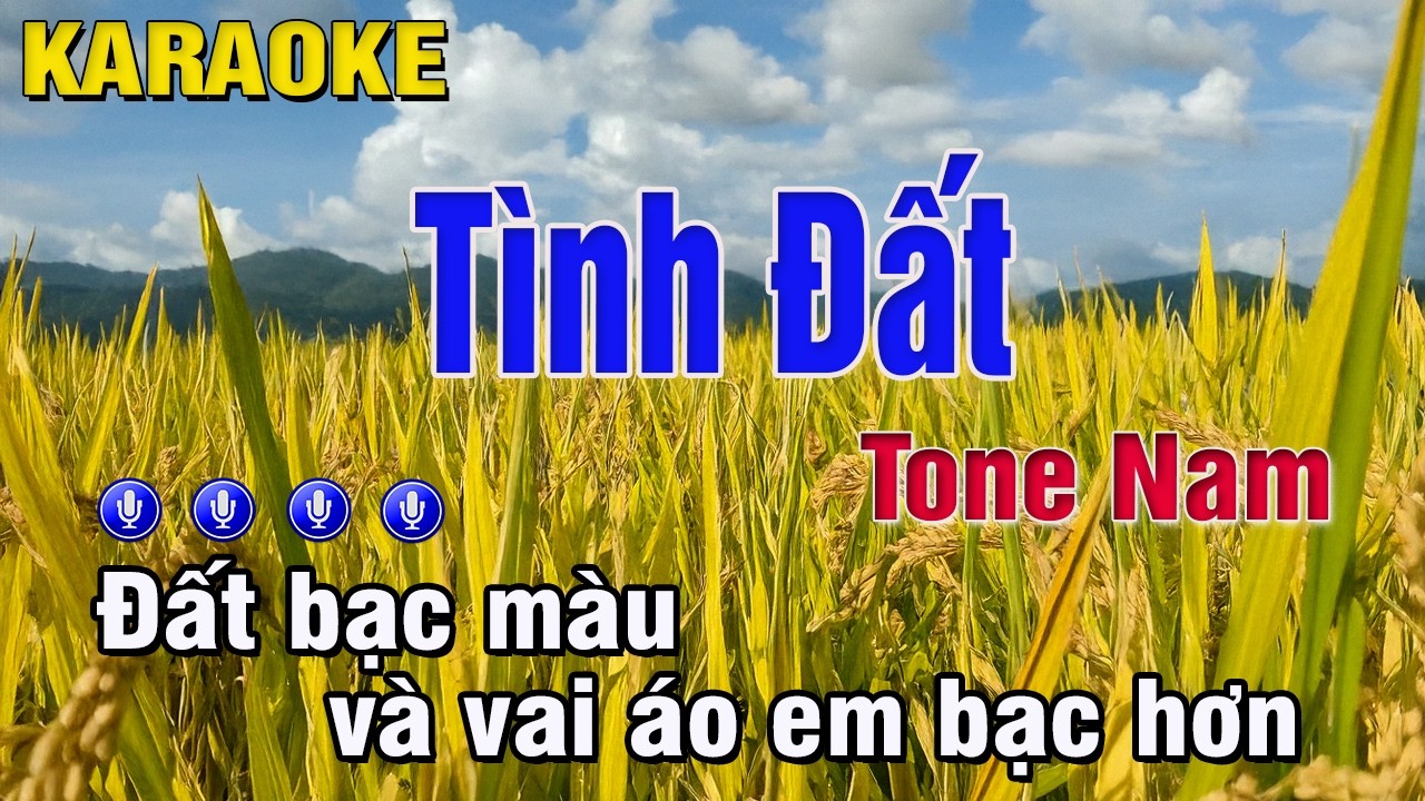Tình Đất Karaoke Tone Nam (G) - Trung Hiếu Karaoke