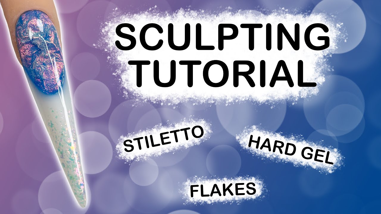 Stiletto sculpting using hard gels | Plastic wrap design