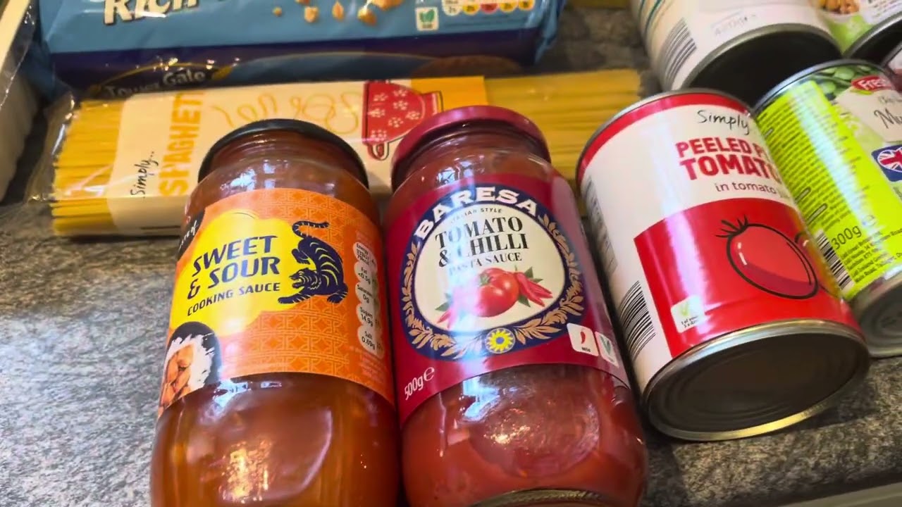 Aldi versus Lidl vegan food shop