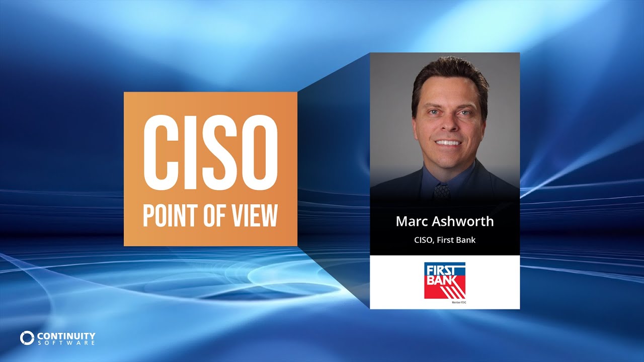 Marc Ashworth, CISO at First Bank