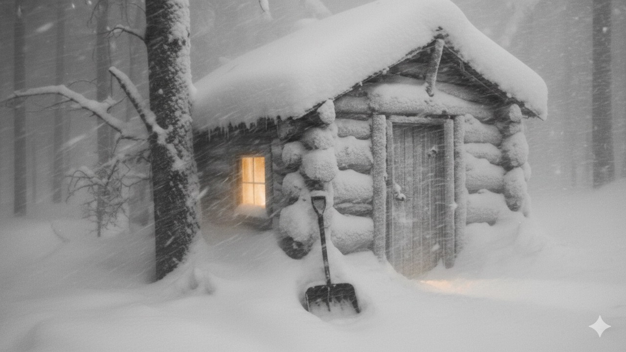 I SURVIVED a -45°F BLIZZARD The BLIZZARD Hit Suddenly. Shelter in an ABANDONED Mountain Cabin!