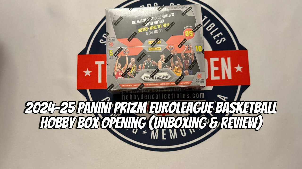 2024-25 Panini Prizm Euroleague Basketball Hobby Box Opening (Unboxing & Review)