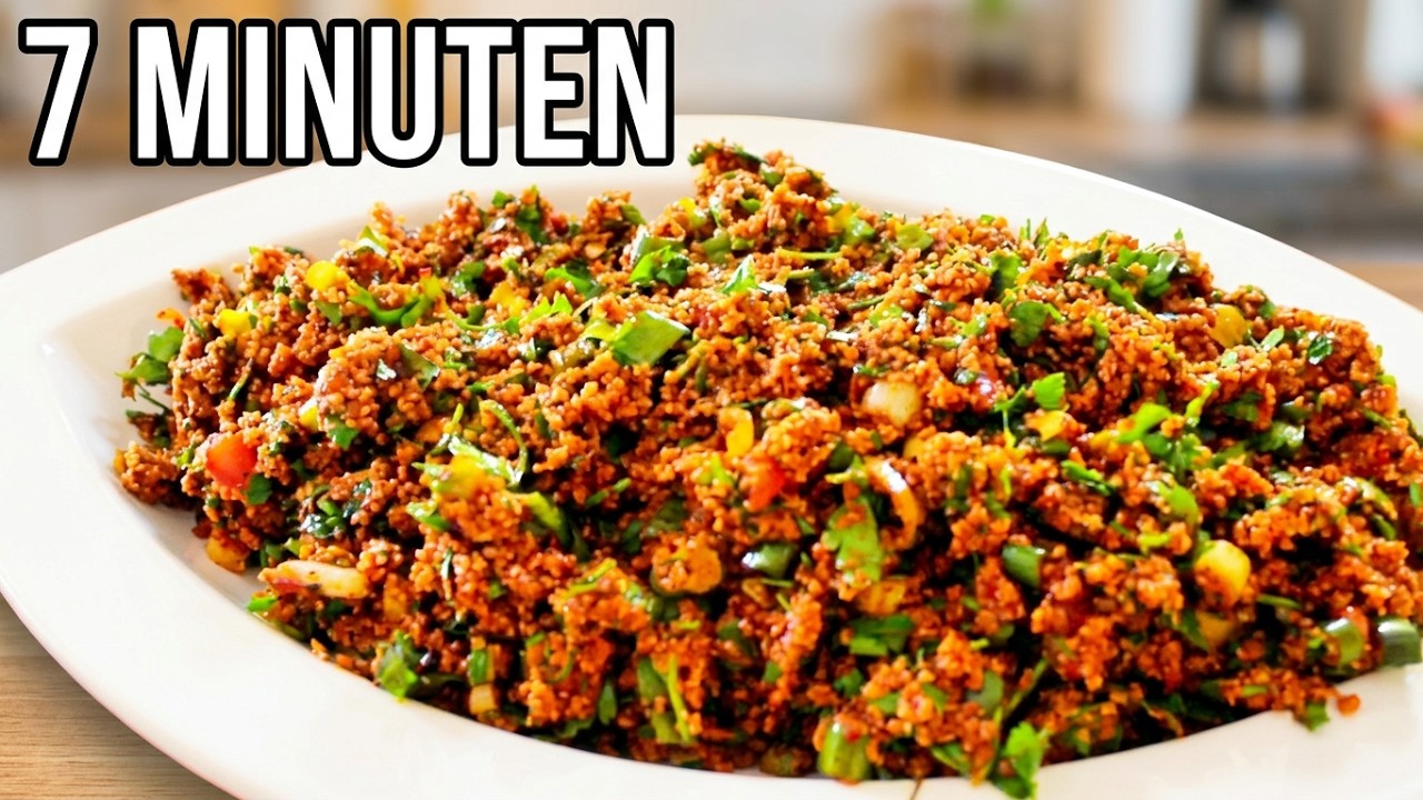 So machst du den leckersten Bulgursalat aller Zeiten – pikant, türkisch & in 7 Minuten fertig!