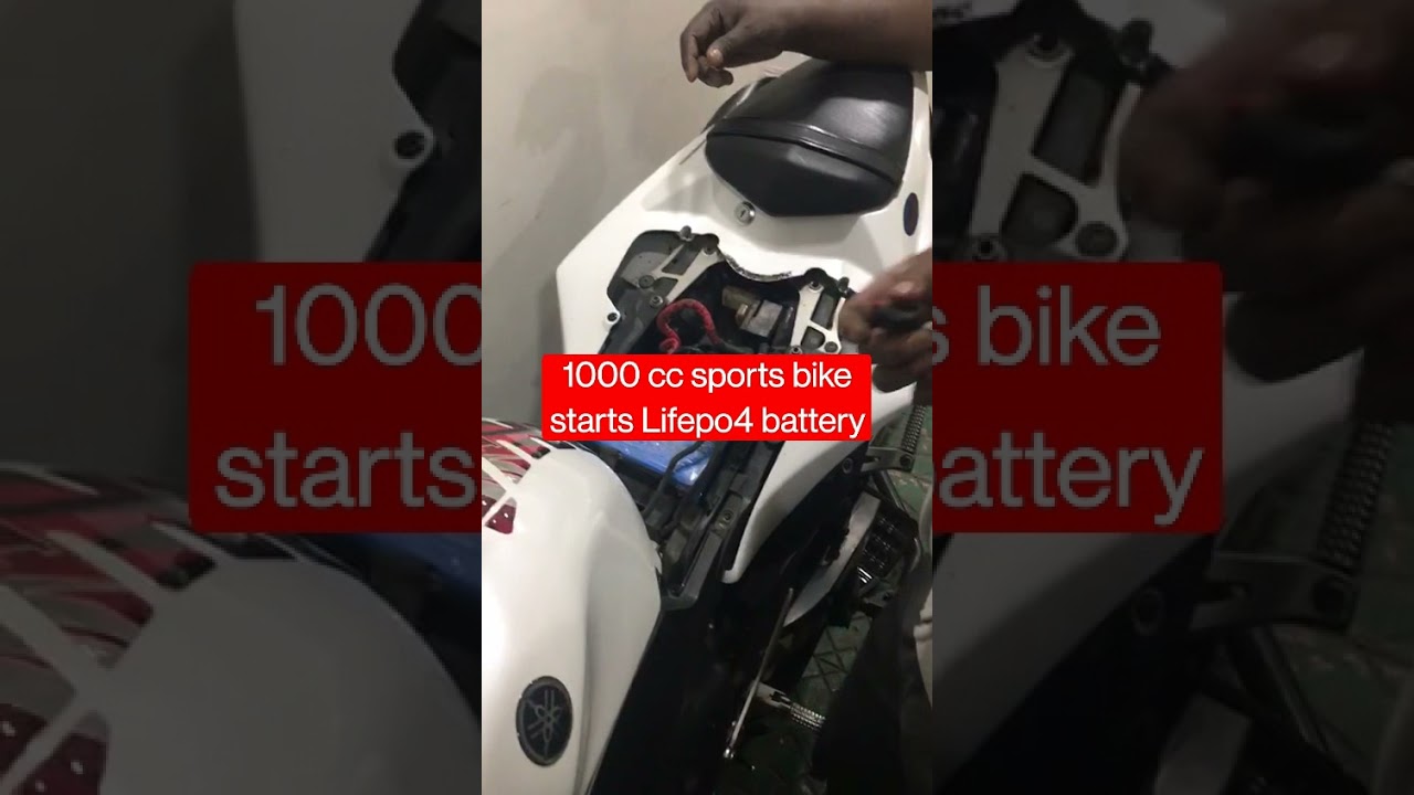 12volt 18 AH Lifepo4 battery for Yamaha R1 super sports bike. happy customer from North India