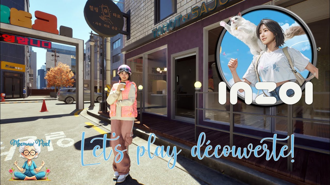 Inzoi- Let's play découverte à Dowon 🎮 : En trottinette! Et si l’amour l’attendait au Café Tarot?🥰#4