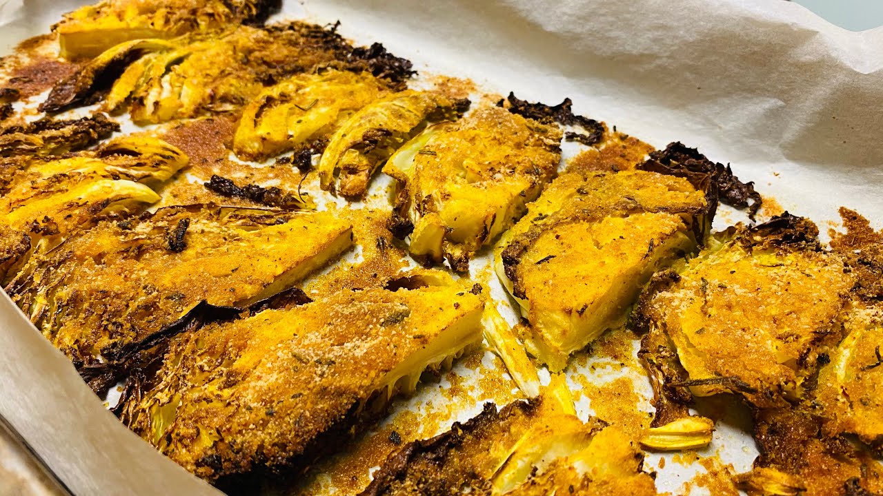 Verza al forno gratinata pronta in 30 minuti. Facilissima buonissima croccante e tenera ￼
