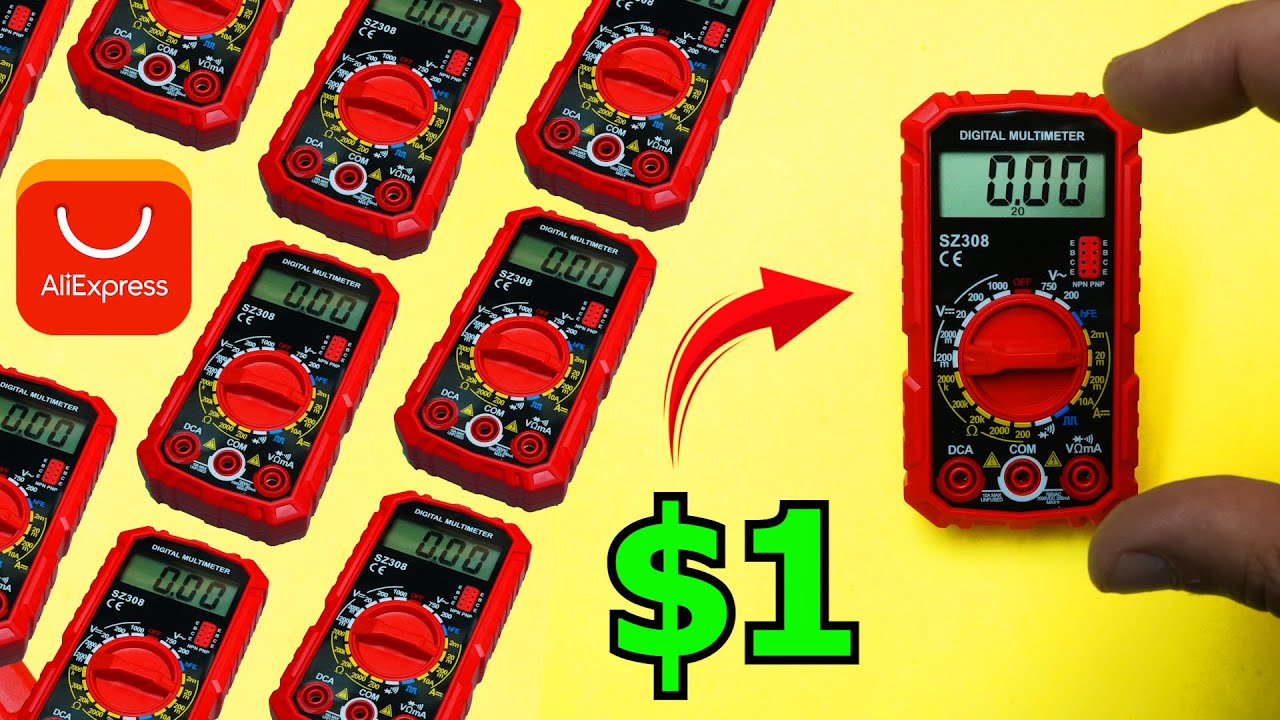 The $1 Aliexpress Multimeter Aneng SZ308  Review!