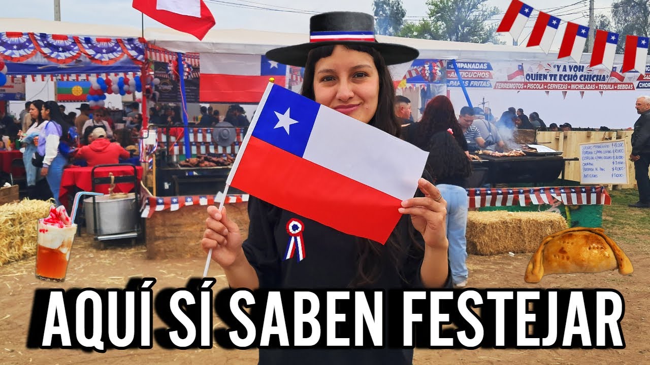 PERUANA 🇵🇪 CELEBRANDO LAS FIESTAS PATRIAS CHILENAS 🇨🇱 Así se vive el 18 ¡Una locura! 🤯