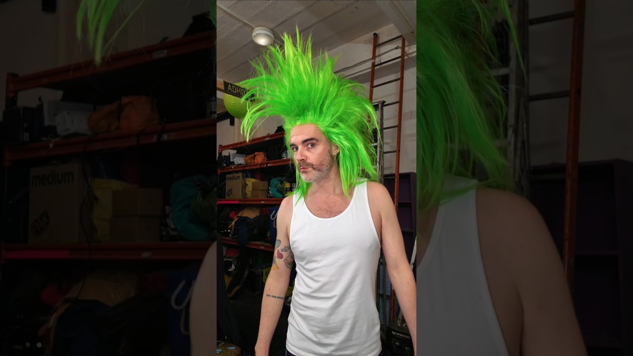 Let's style a wig for the Grinch