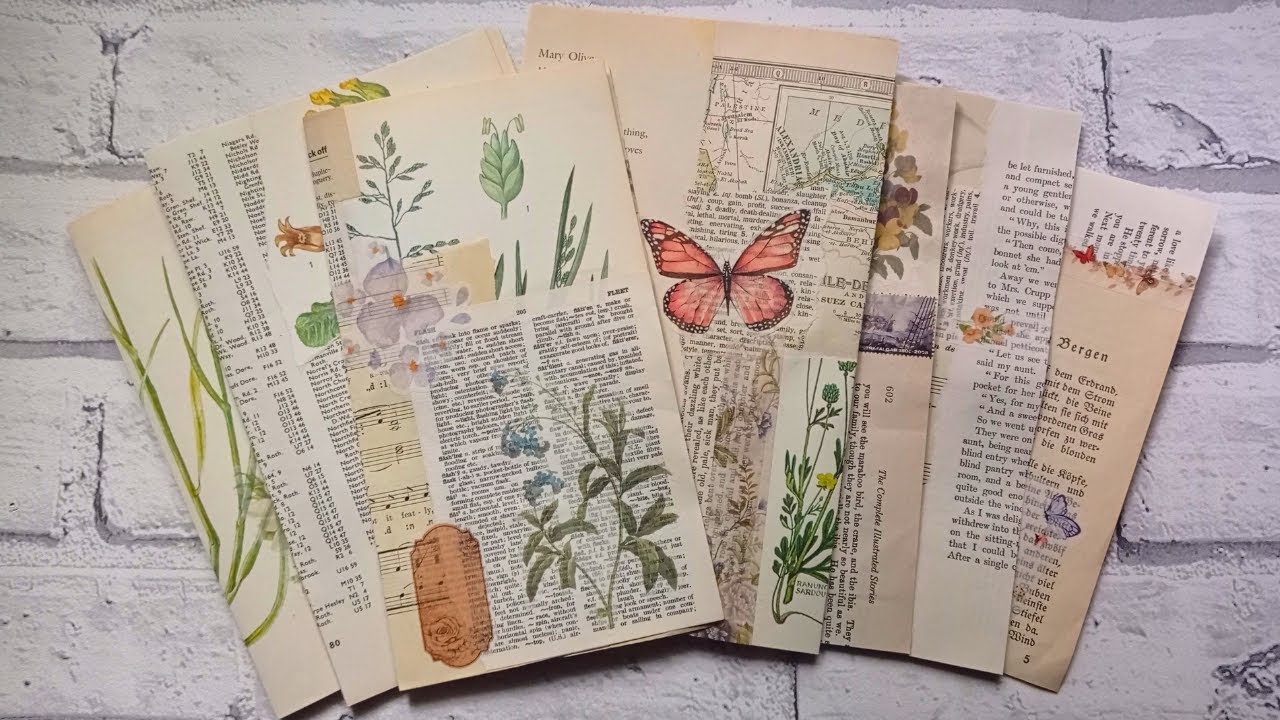 No Sew Franken Paper - Junk Journal Pages