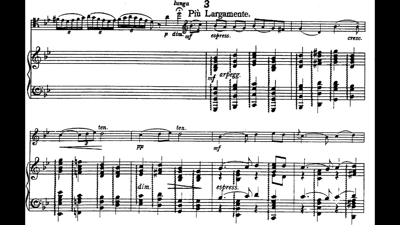 Granville Bantock - Hamabdil for 'Cello and Harp (1919) [Score-Video]