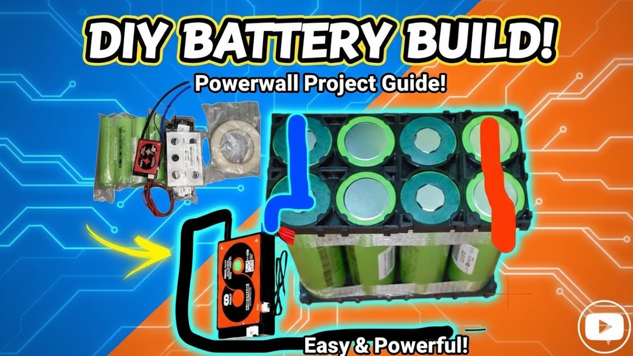DIY 32140,18650 Battery Pack Kaise Banaye? ⚡ Powerwall Project Powerful DIY Battery Build! 🚀 