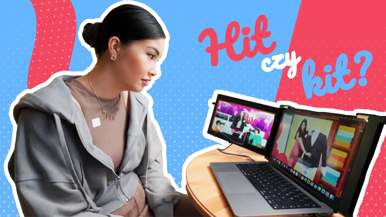 Żaklina przetestowała potr&oacute;jny ekran do pracy!🖥️ #hitczykit