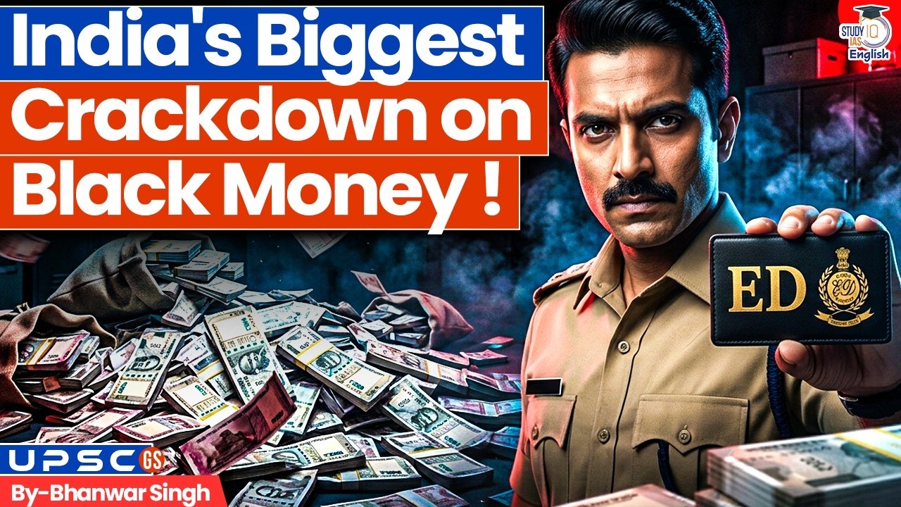 ED Raids Doubled! India&rsquo;s Biggest Crackdown on Black Money Explained | StudyIQ IAS English