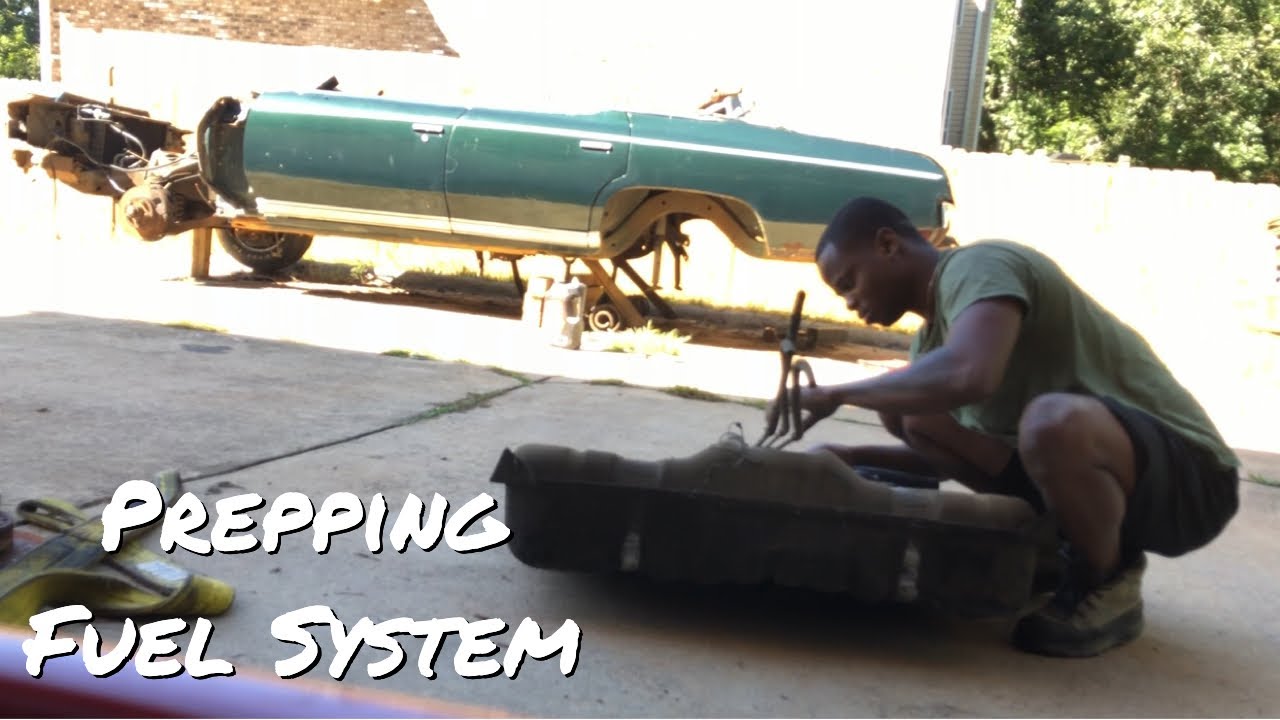 73 DONK PULLING GAS TANK TO REMOVE FITECH EFI