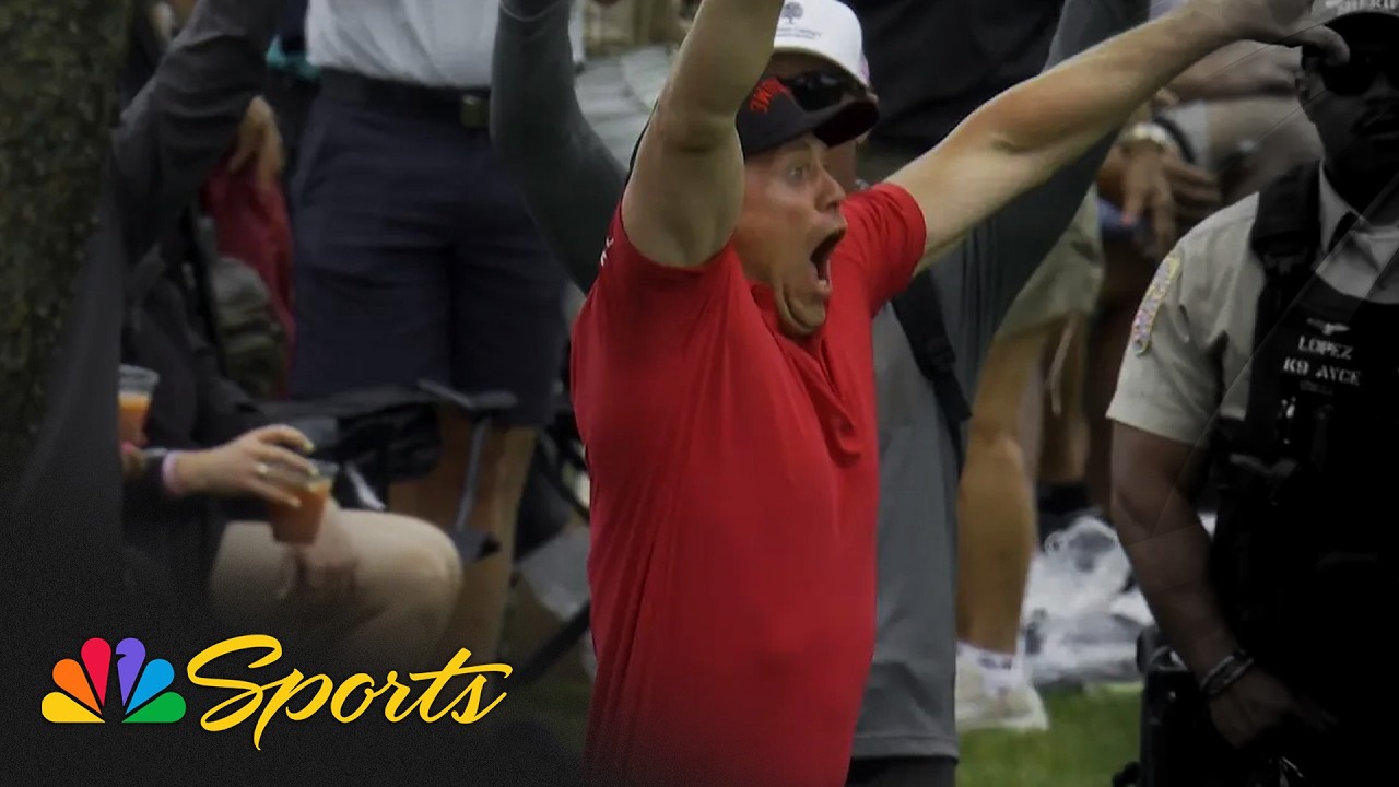 The Miz absolutely LOSES IT after hole out at American Century Championship | ACC | NBC Sports