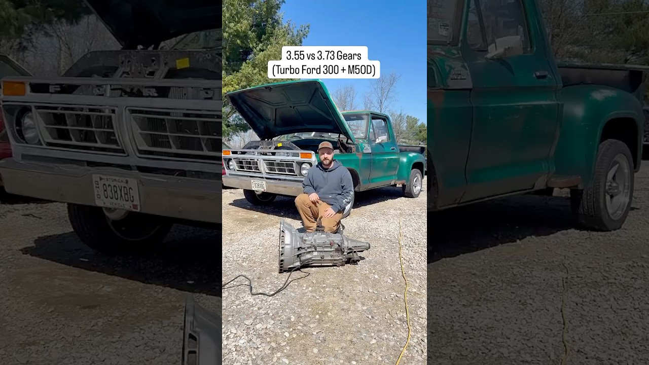 Передаточное число 3,55 против 3,73 (турбированный Ford 300 + M5OD)