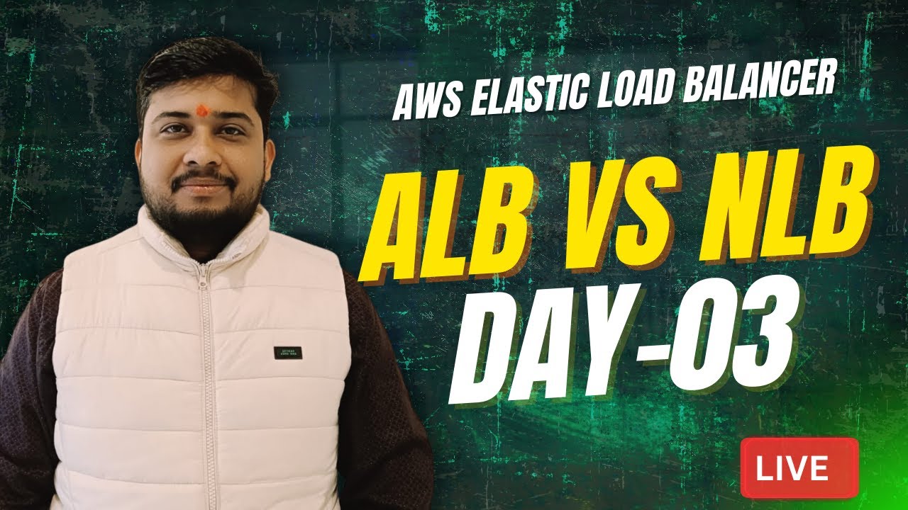 Day 3 | ALB vs NLB Explained | AWS Elastic Load Balancer LIVE Demo | DevOps AWS