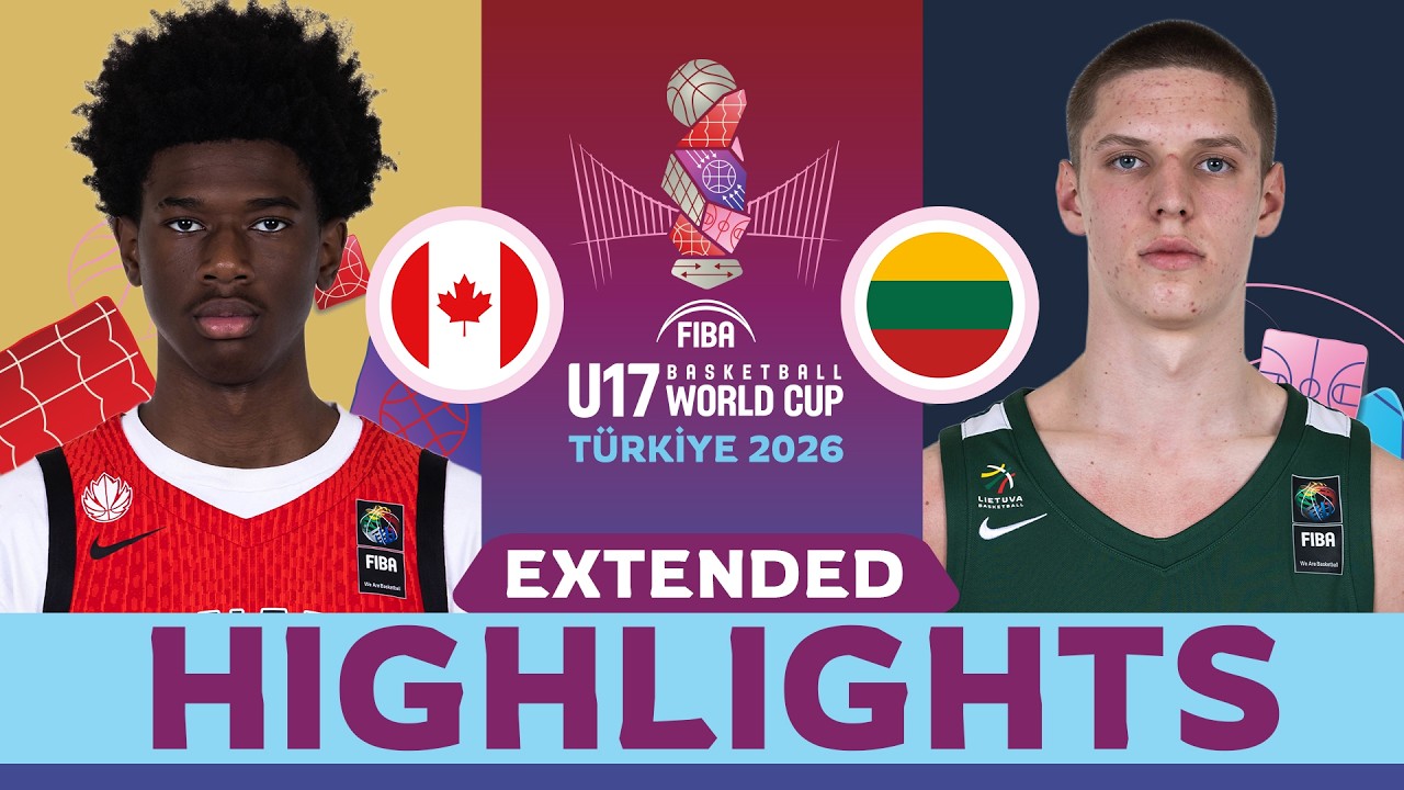 Lithuania 🇱🇹 pops off in Q4 to pull away against Canada 🇨🇦 | HIGHLIGHTS | #FIBAU17 World Cup