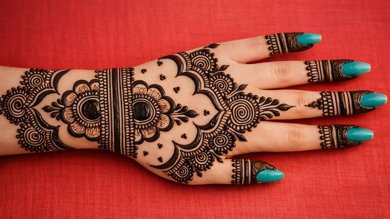 Mahashivratri special Mehandi design | Simple beautiful Backhand mehandi design | mehandi design 