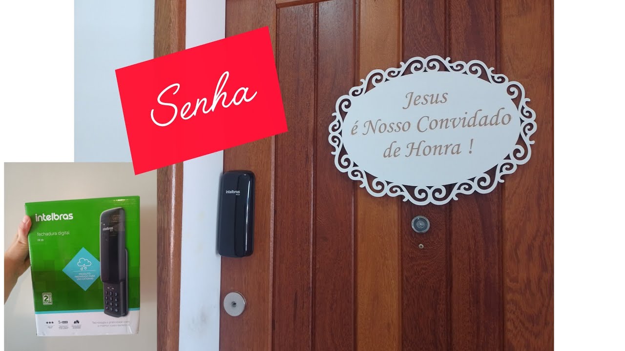 Como colocar senha na fechadura FR10 Intelbras 