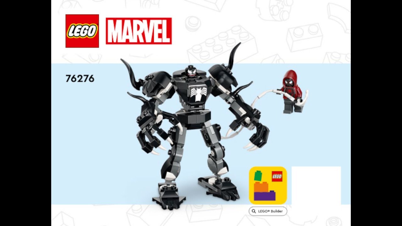 LEGO 76276 Instructions | Marvel | Venom Mech Armor vs. Miles Morales | Spider-Man