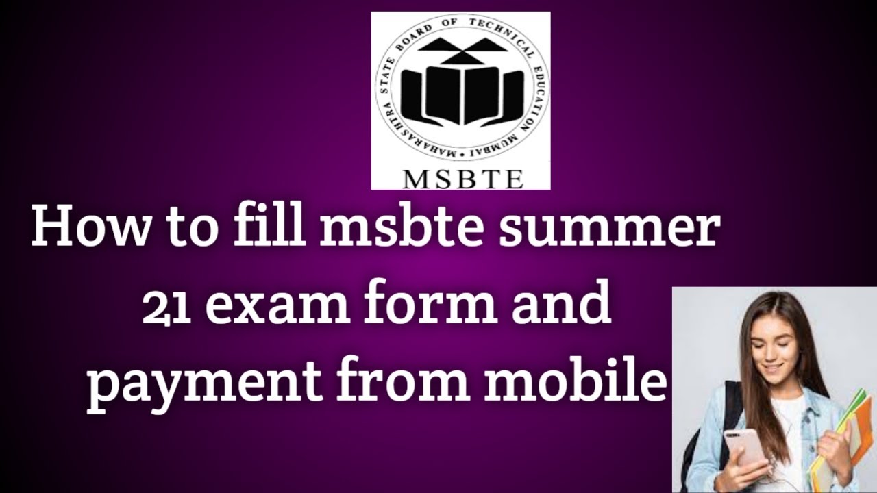 How to fill msbte summer 21 exam form and sbi collect payment from mobile at home in just minutes...