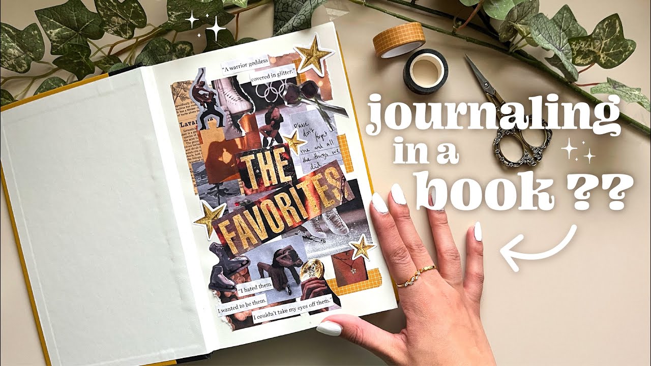 journaling in a BOOK?! ⭐️ reading journal setup ideas & trying new crafts in books ◡̈