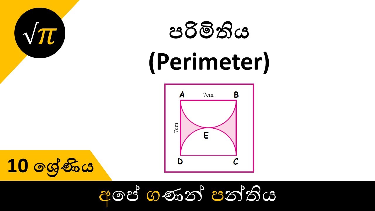 Grade 10 - Perimeter | 10 ශ්‍රේණිය - පරිමිතිය