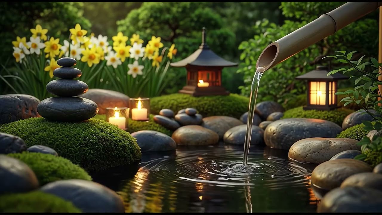 Relaxing Piano with Flowing Water Sounds 🌿 Inner Peace & Stress Reduction, Calm Anxiety & Depressio