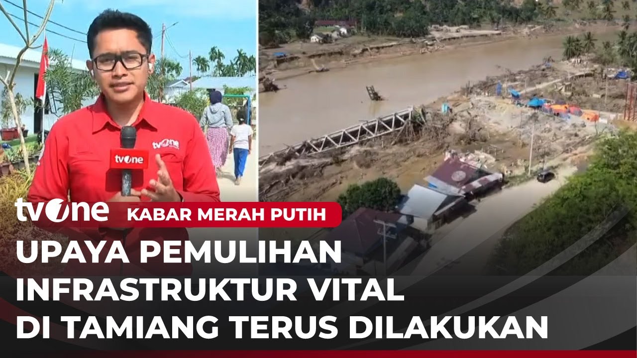 Update Proses Pembangunan Jembatan Sementara di Lubuk Sidup Hubungkan Dua Kecamatan | tvOne