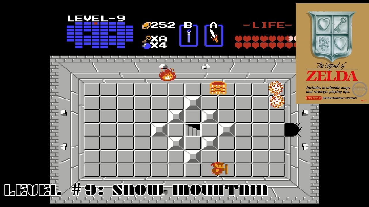 The Legend of Zelda (NES) Gameplay | Level #9: Death Mountain