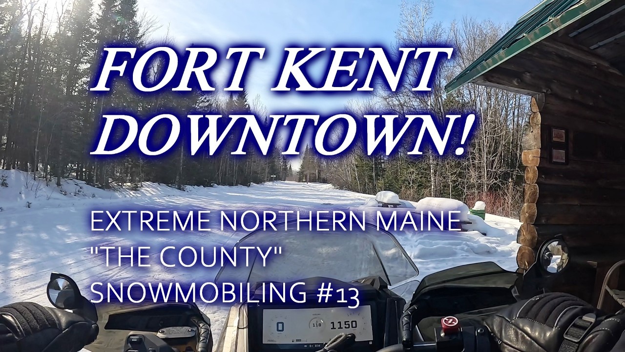 ❄️🇺🇸🇨🇦My First Ride Ever! | Ride to Downtown Fort Kent, Extreme Northern Maine Snowmobiling #13