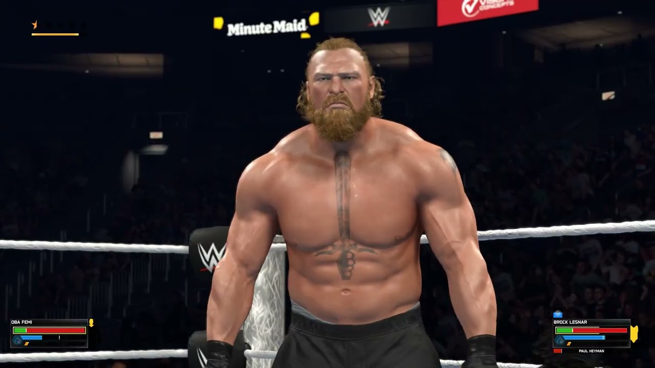 BROCK LESNAR VS OBA FEMI EPIC MATCH