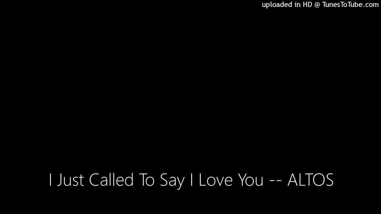 I Just Called To Say I Love You ALTOS.logicx