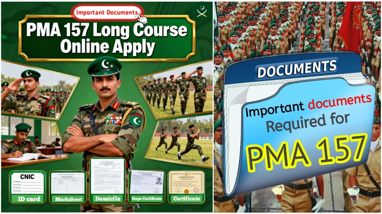 PMA 157 Long Course Online Apply & Initial Test | 157 Pma long course Required Documents